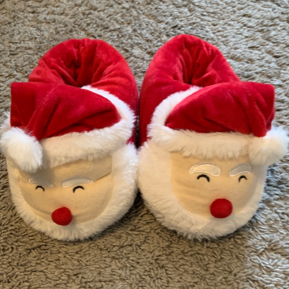 The Children's Place Red Santa Slippers